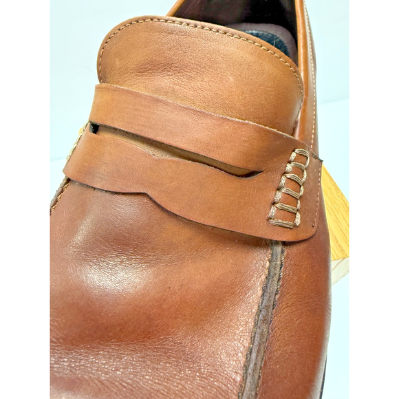 Blake McKay Brown Leather Penny Loafers Classic Dress Shoes Men’s 11 main image 11